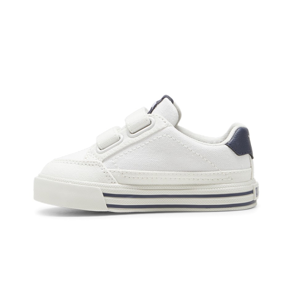 PUMA Court Classic Vulcanized Formstrip Slip On Toddler Boys White Sneakers Cas