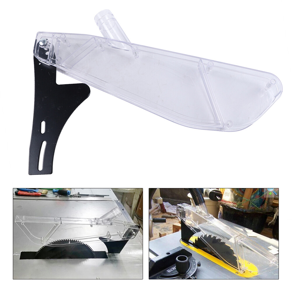 Table saw blade guard with vacuum port and splitter Blade Guard & Dividing 12"