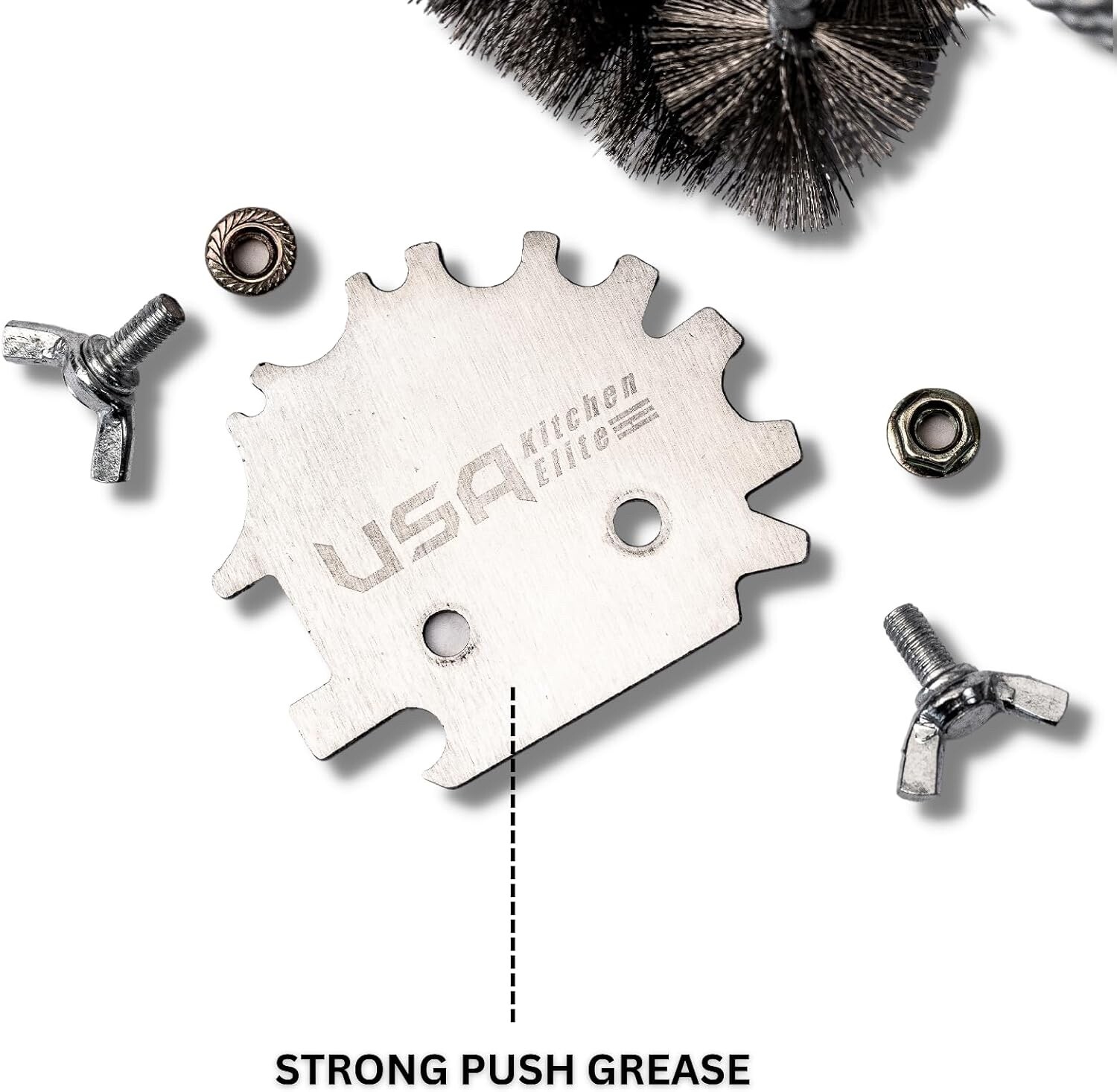 The Rolls Royce of Grill Brushes Stainless Steel BBQ Durable Double Scraper