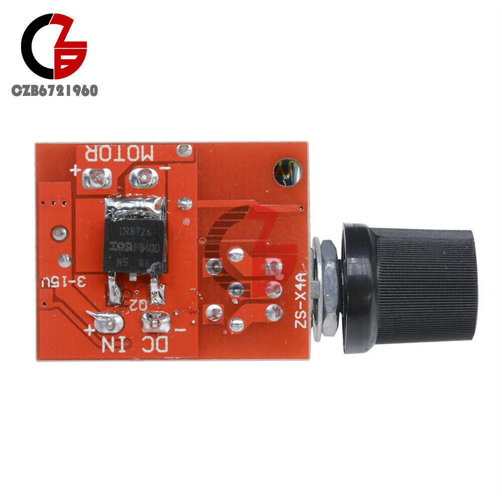 Mini DC 5A Motor PWM Speed Controller 3V-35V Speed Control Switch LED Dimmer New