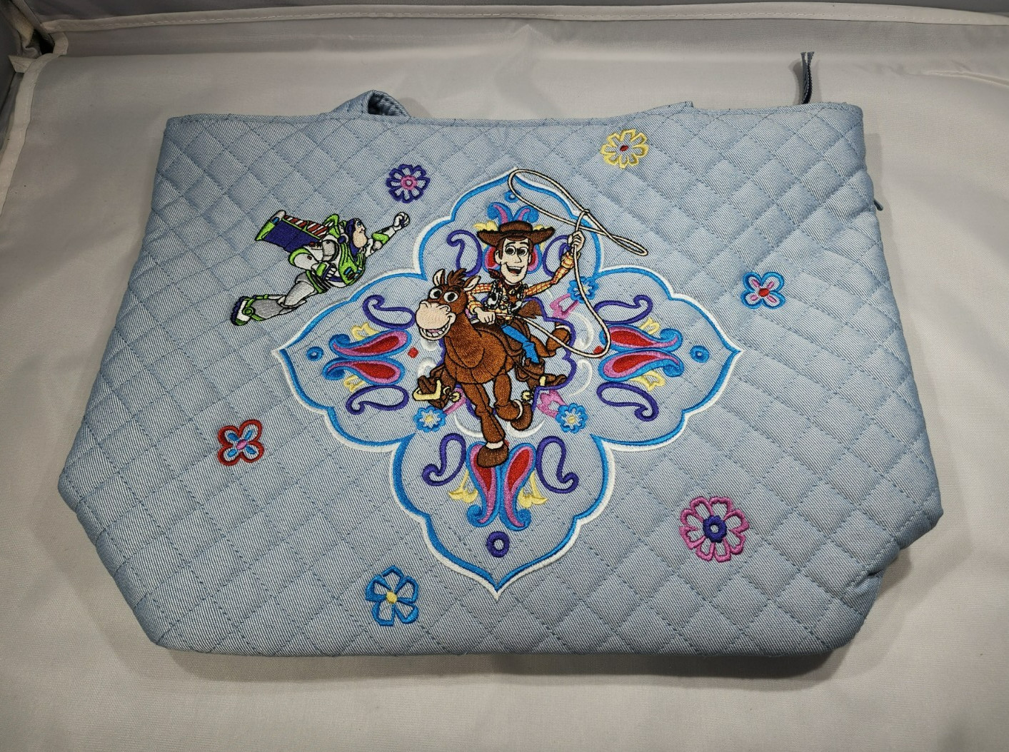 Vera Bradley Disney Toy Story Small Vera Tote Bag Andy's Room NEW