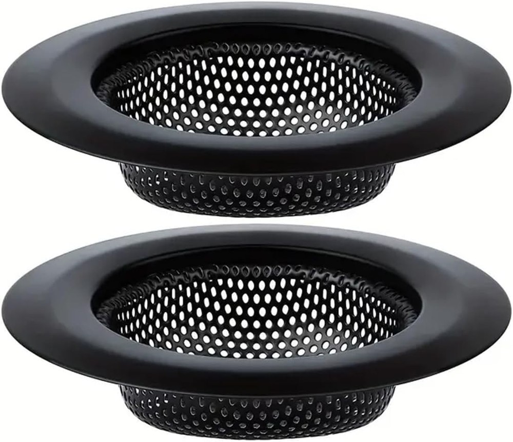 Generic 2 Pack - Black Kitchen Sink Strainer, Stainless Steel, Anti-Clogging