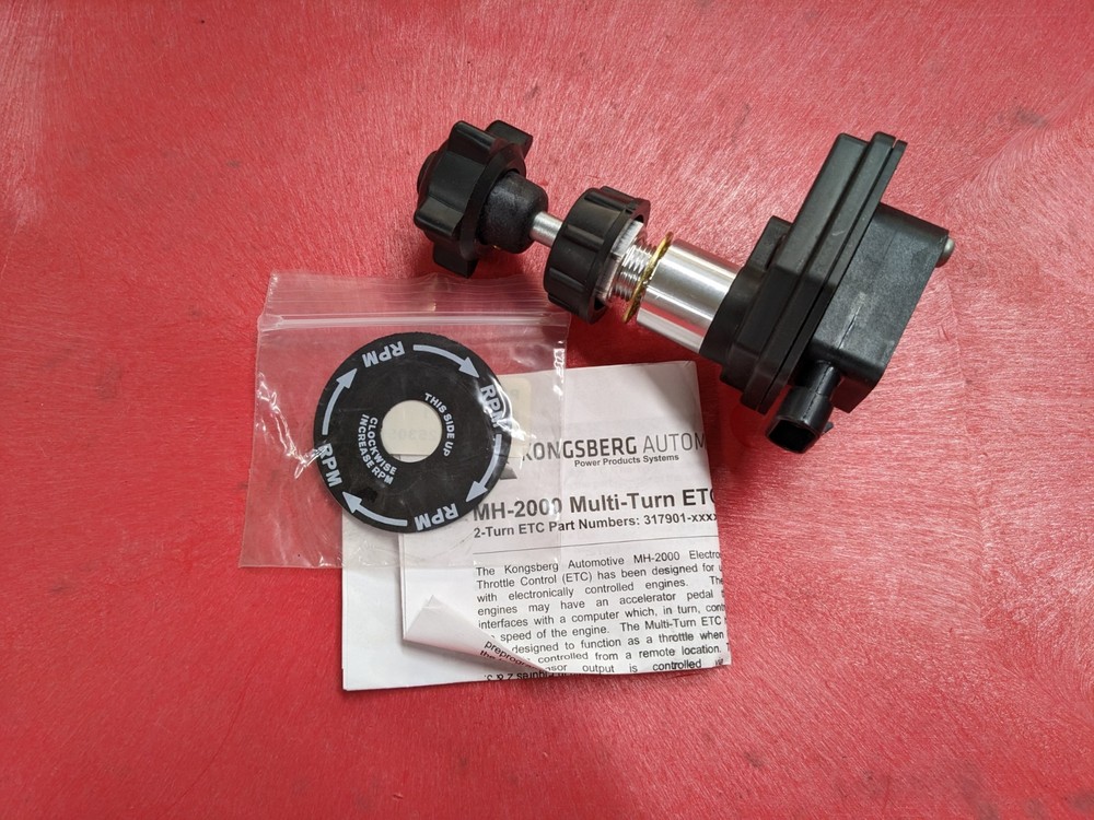 Clockwise Electronic Hand Throttle Control, Remote Engine Operation