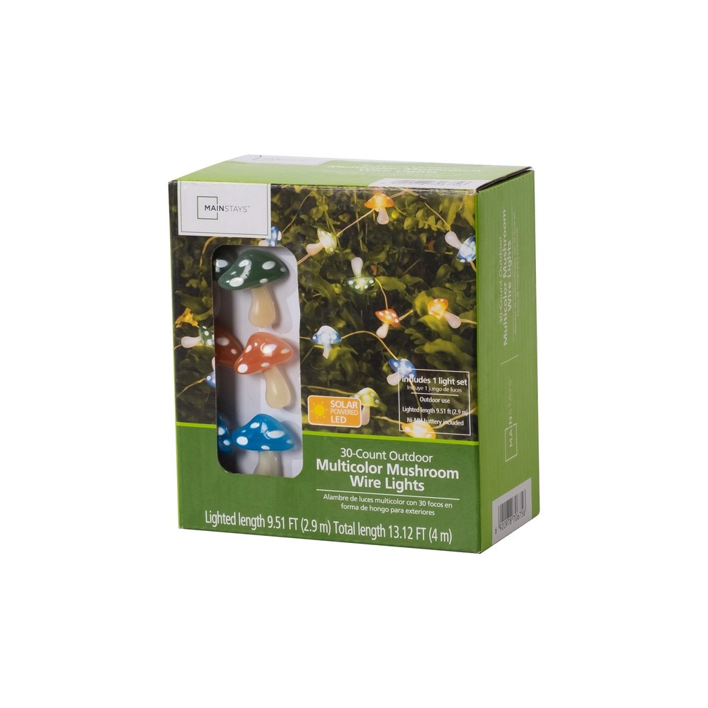 Solar 30 Count Mushroom Light
