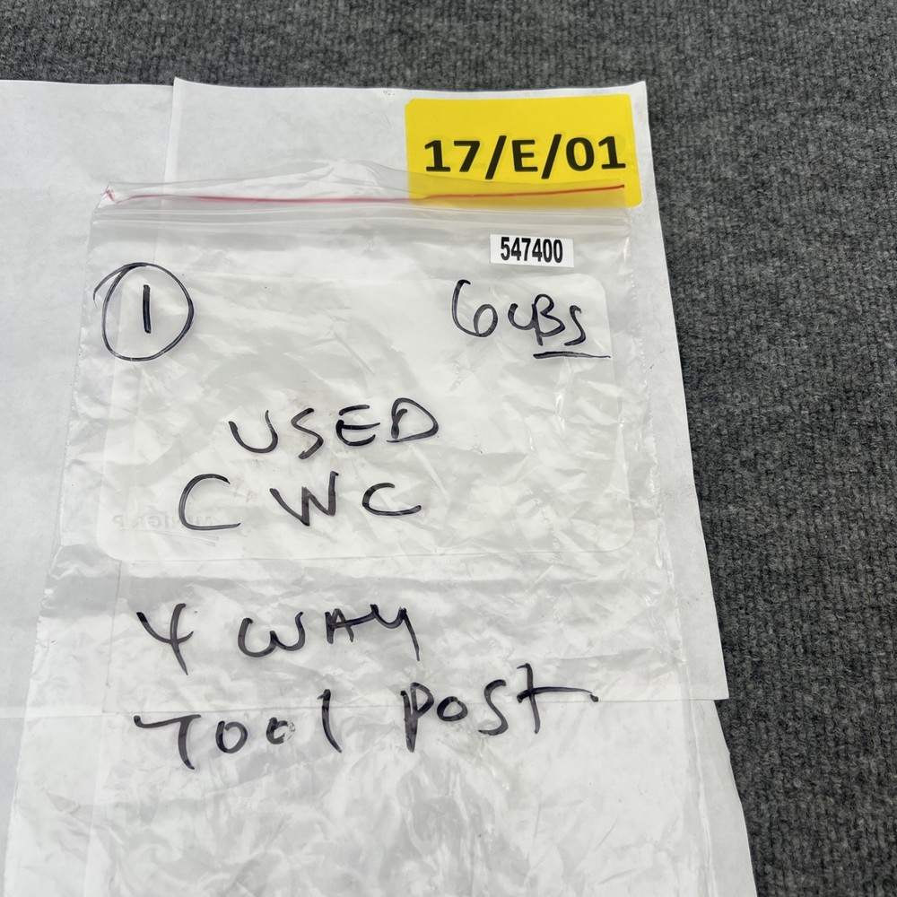 CWC Corr 4 WAY WEDGE TYPE TOOL POST Used