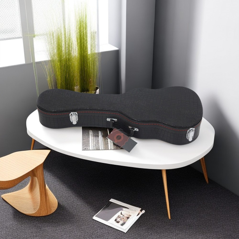 26-Inch Ukulele Hardshell Case - Molded To Body​, ​Python Embossed Texture & PVC