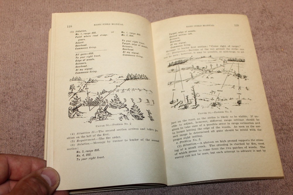 Original Pre WW2 U.S. War Dept "Basic Weapons" "MG Company", Named & 1932 dated