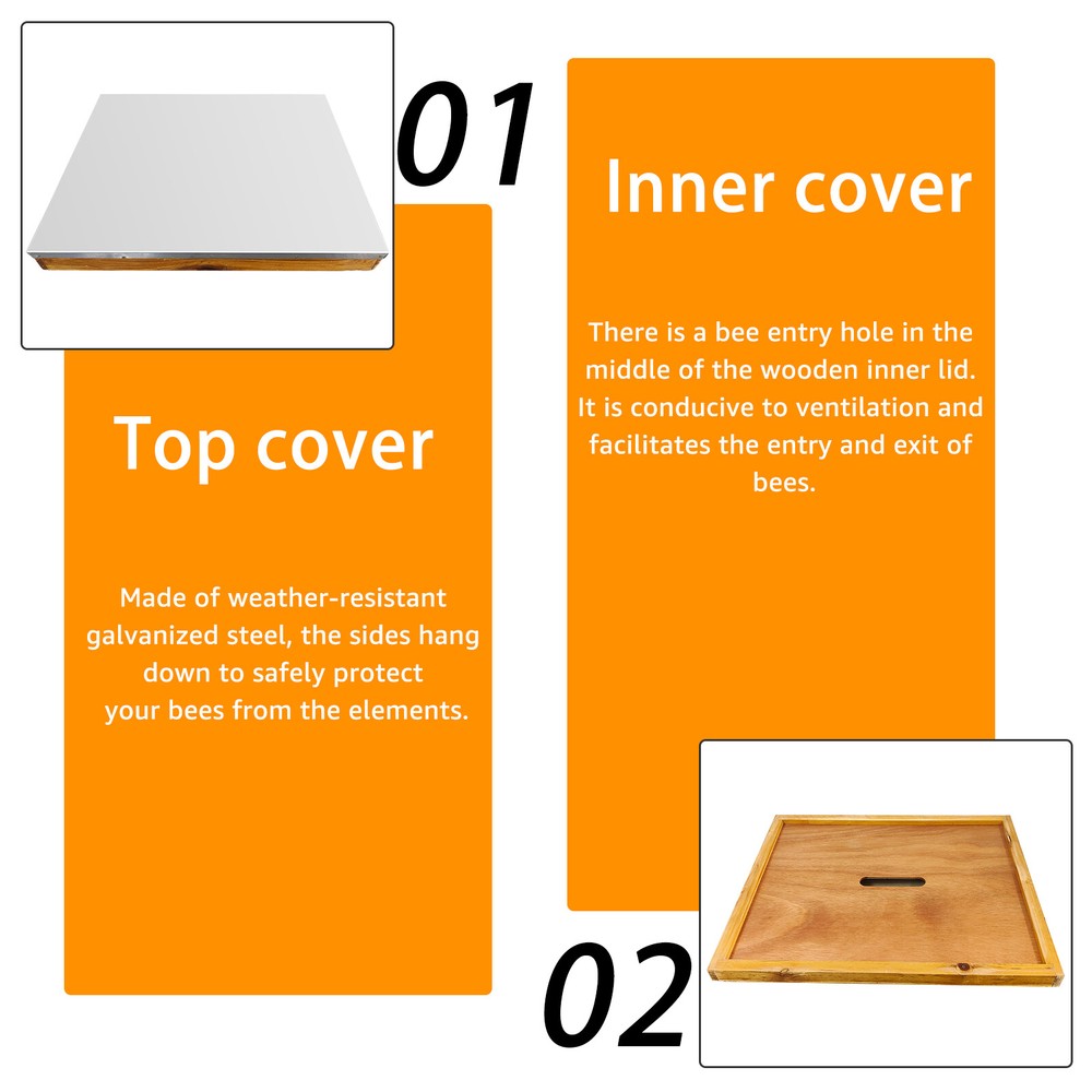 Complete Langstroth Beehive Kit - 2 Deep & 3 Medium Boxes - No Frames