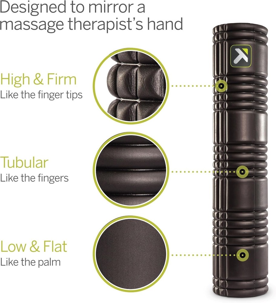 TriggerPoint Grid Patented Multi-Density Foam Massage Roller (Back, Body, Legs)