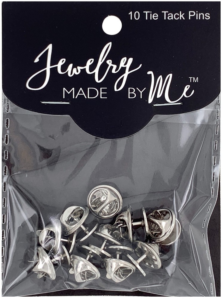 Tie Tack Pin Back 10/Pkg Silver