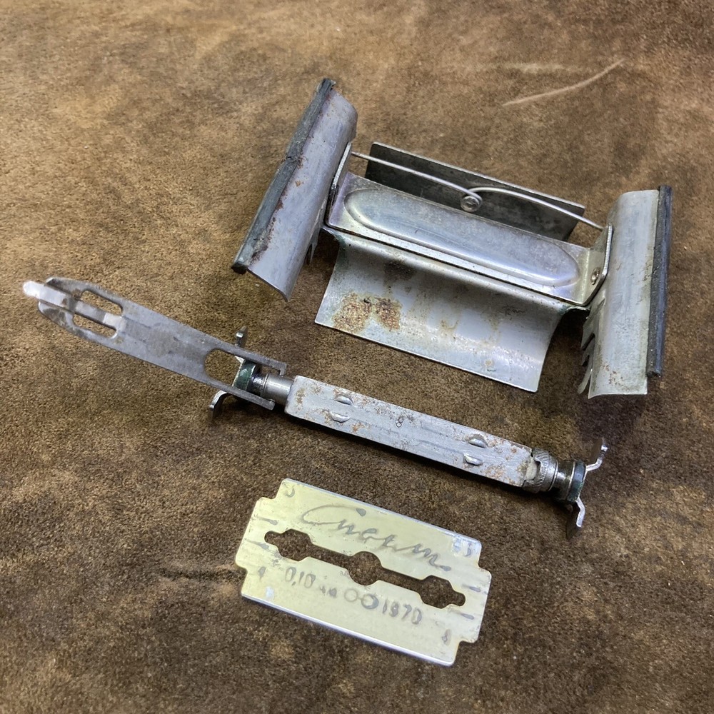 Vintage Soviet Razor Blade Sharpener MOSSTAMP USSR