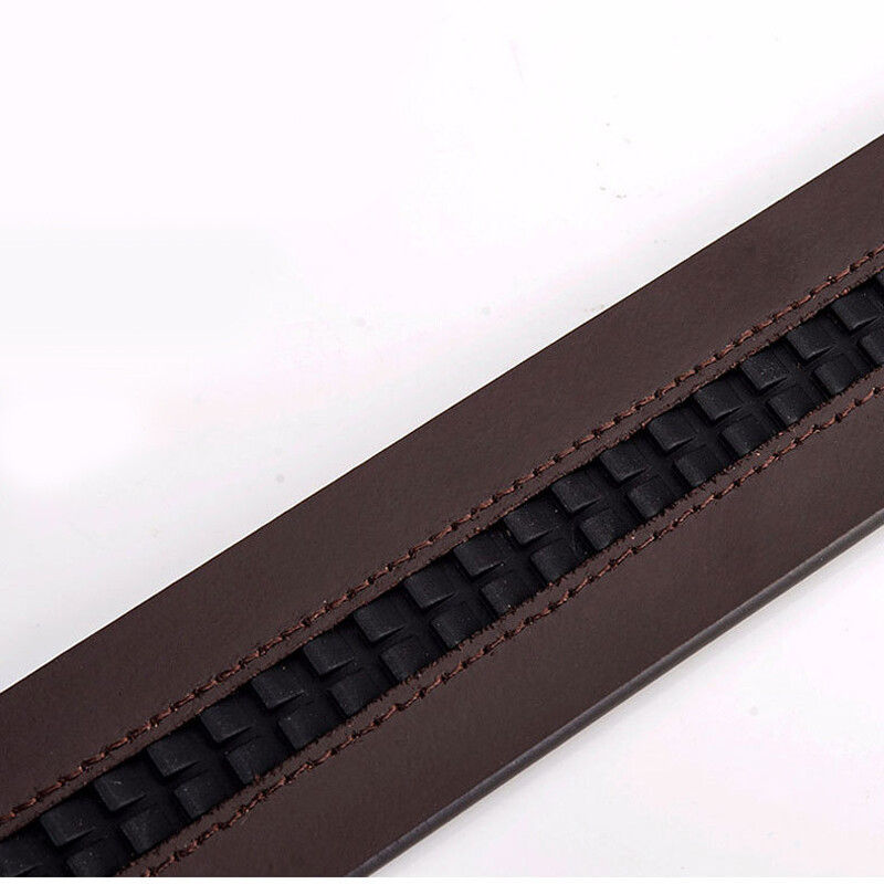 Replacement One Piece Genuine Leather Belt Automatic Strap Without Buckle 35mm