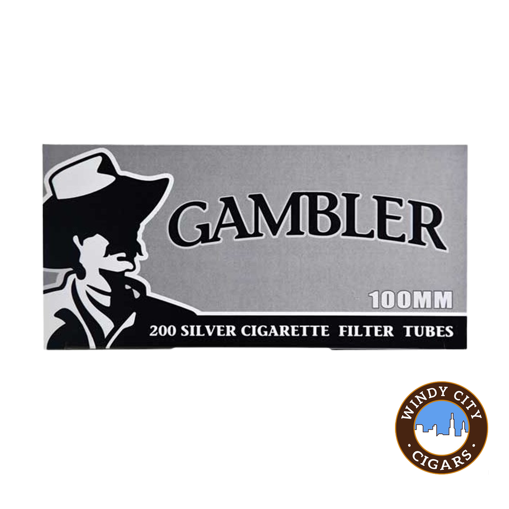 Gambler Silver 100s Cigarette 200ct Tubes - 5 Boxes
