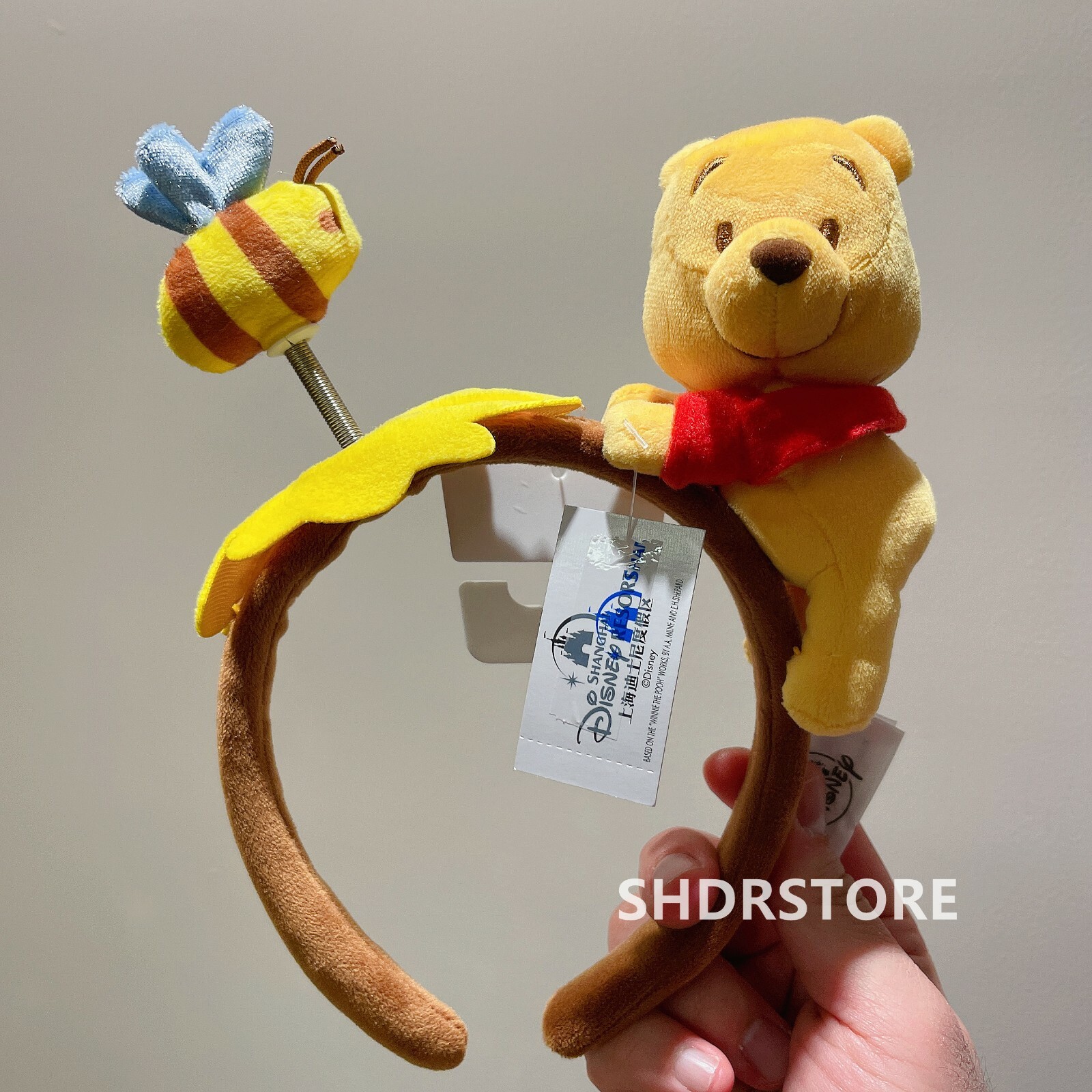 Disney authentic Winnie the pooh cute ear Headband Disneyland exclusive