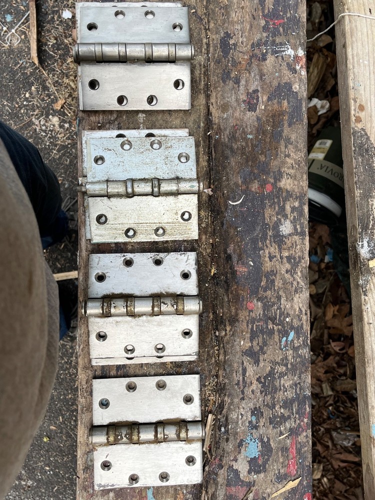 Stainless Steel Hinges, 4.5"x4.5"