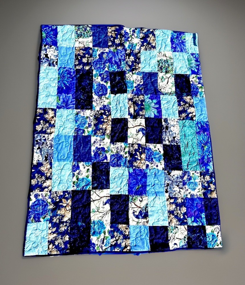 Handmade Patchwork Quilt 53” L x 41” W