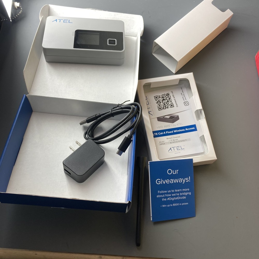 ATEL  Axis 1  4G LTE Fixed Wireless Access V810A Complete In Box