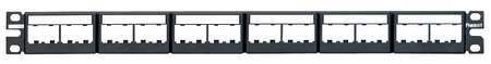 PANDUIT CPPL24WBLY Patch Panel,Mini-Com,Rack Mt,24 Port 5ZVY0