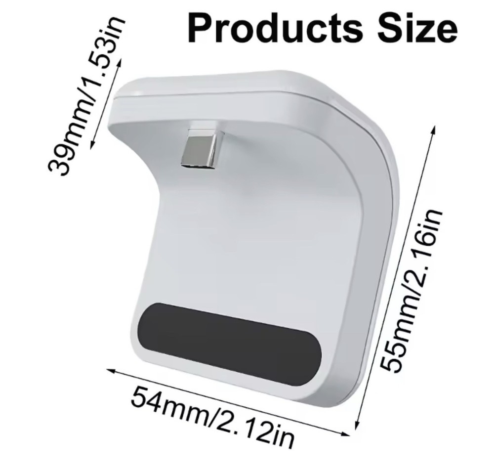 New External Rechargeable Battery Pack + Cable For Ps5 Wireless Controller Game