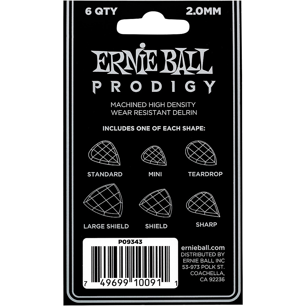 Ernie Ball Prodigy Multipack 2.0 mm 6 Pack