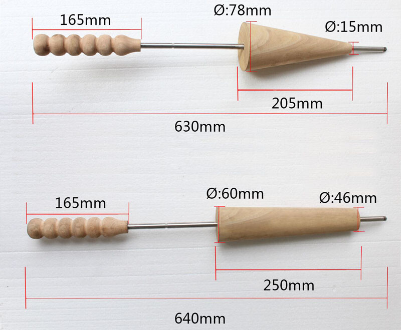 Commercial Electric 110V Ice Cream Cone Chimney Cake Roll Maker Oven Machine