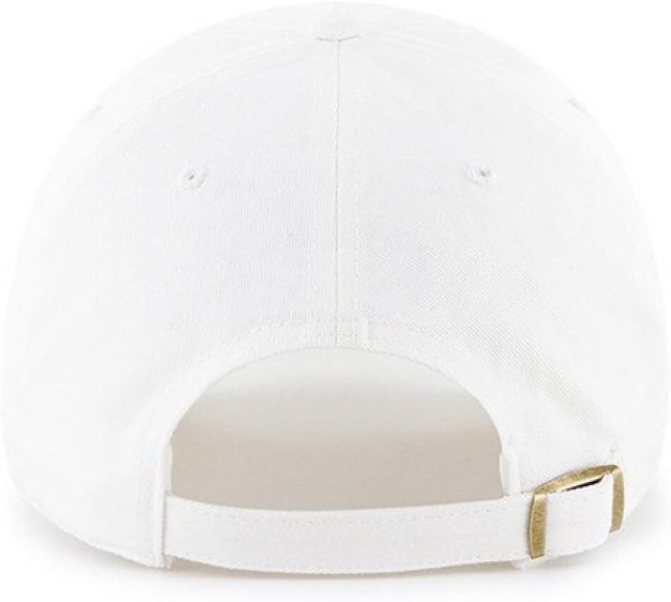 '47 Blank Classic Clean Up Cap, Adjustable Plain Baseball Hat One Size, White
