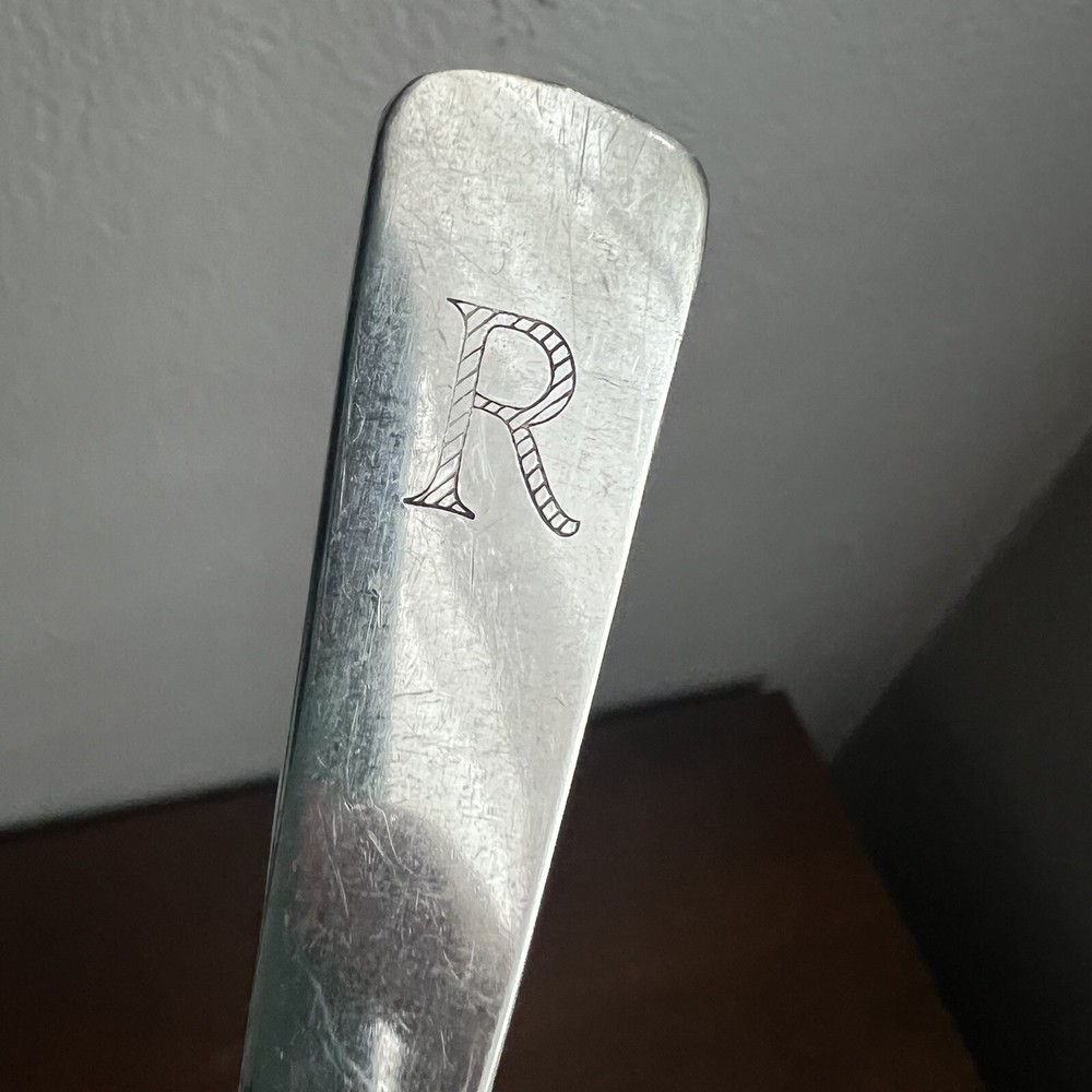 Vintage Wm A Rogers Serving Spoon Monogramed R