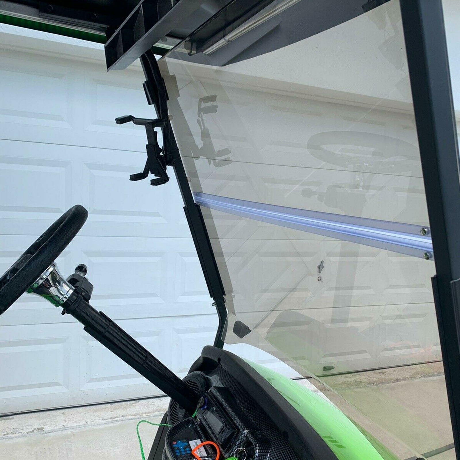 For Club Car Precedent (04-21) Golf Cart Acryl Fold Down Windshield - Tinted