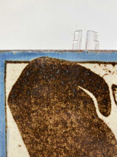 Jane Messenger Stone Tuxedo Cat Trivet