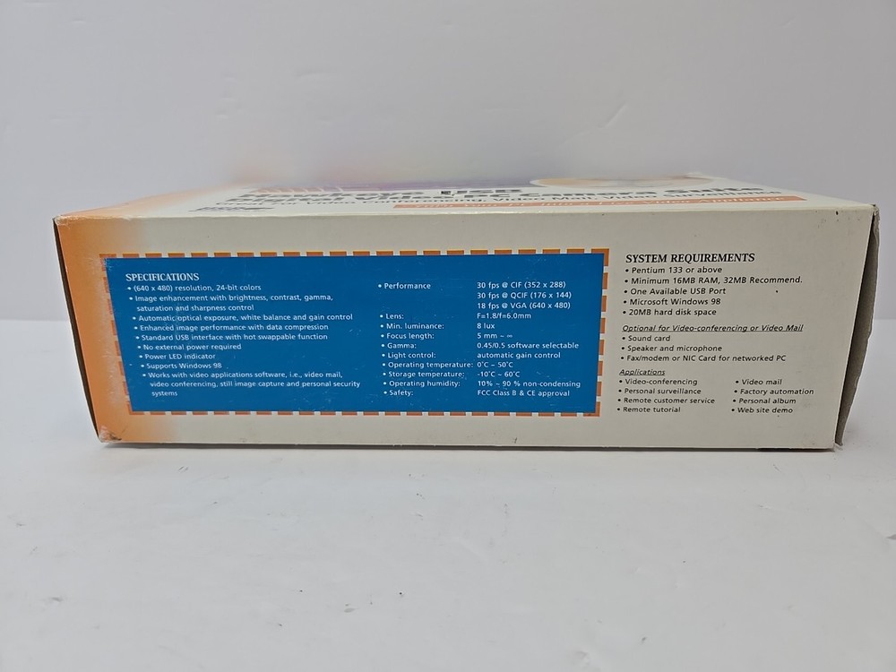 Hawkeye USB Digital Video PC Camera Suite Webcam Security Hawking Technology