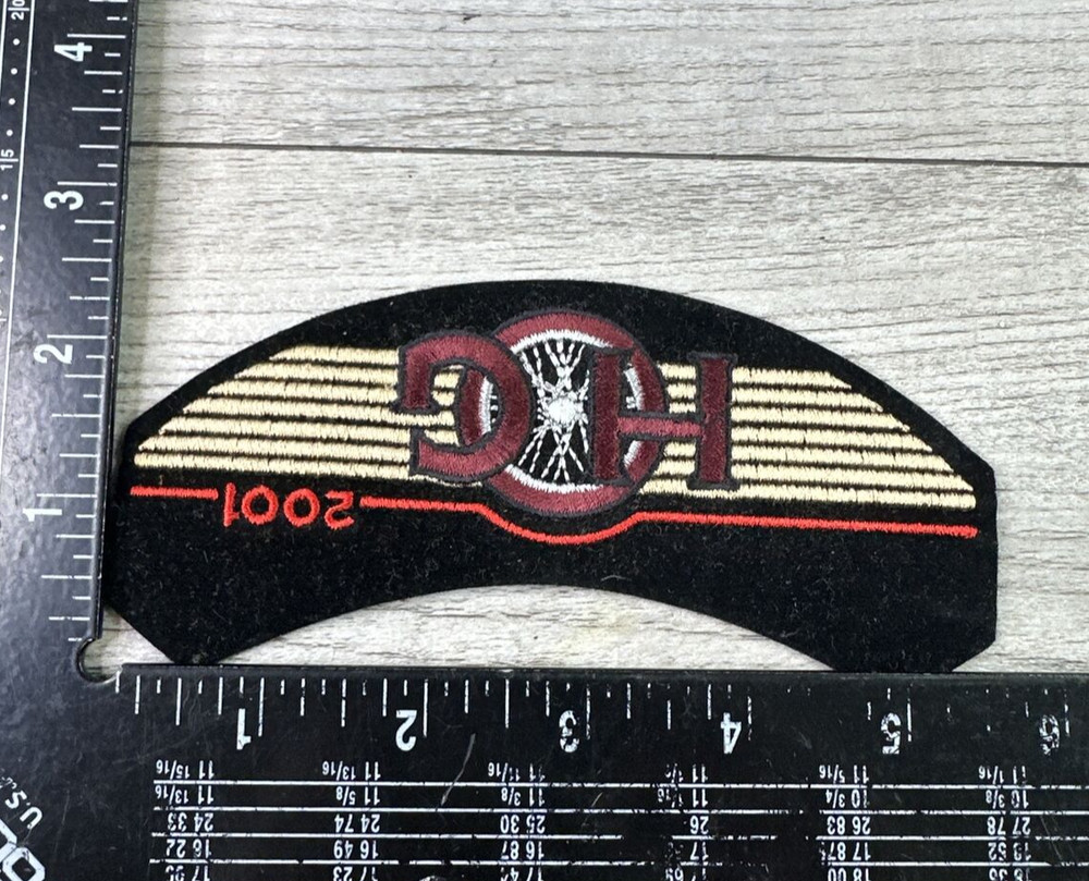 Harley Davidson HOG Vintage Embroidered Patch 2001 New