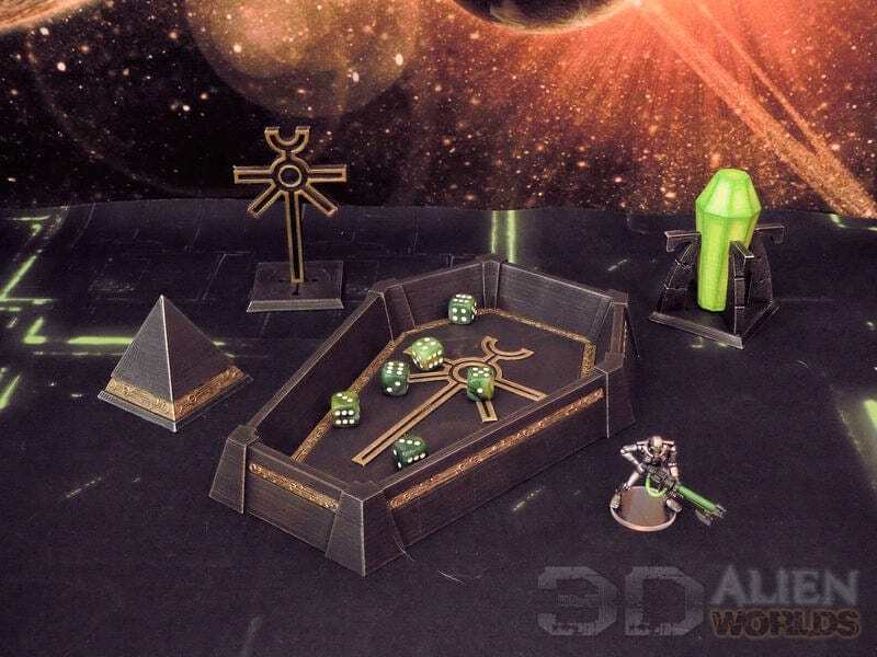 Necrontyr Dice Tower - Grimdark Wargaming Tabletop