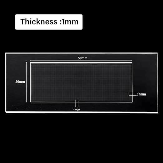 100pcs Plankton Microscope Slide Sedgwick Rafter Counting Chamber Cover Glass