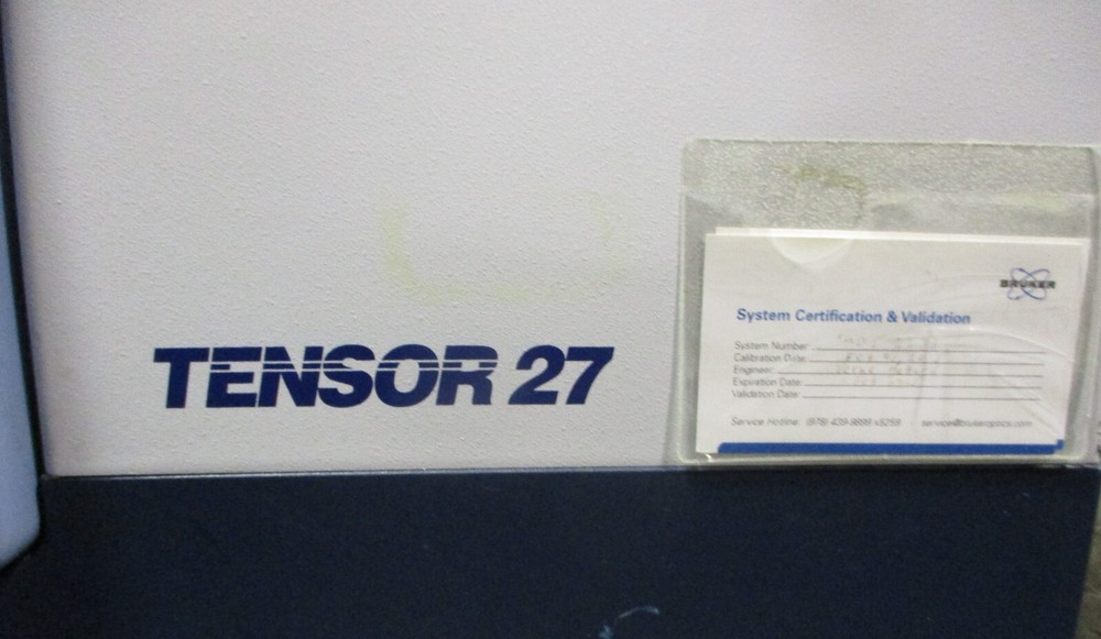 Bruker Tensor 27 Infared Spectrometer w/ Harrick ATR Cell II Micro Sampler