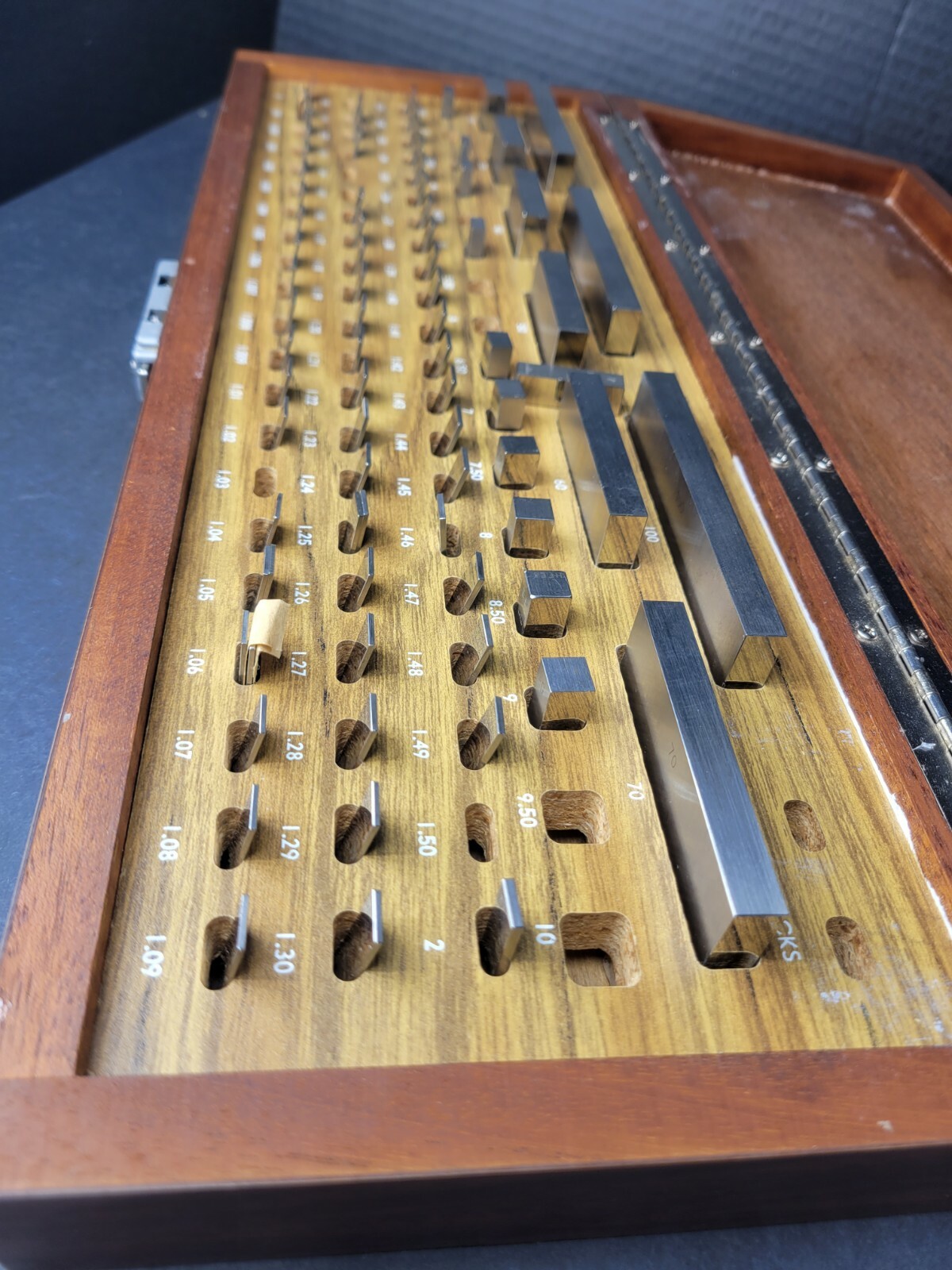 B&S (STARRETT CROBLOX) Metric Rectangular Gage Block Set Inspection Machinist