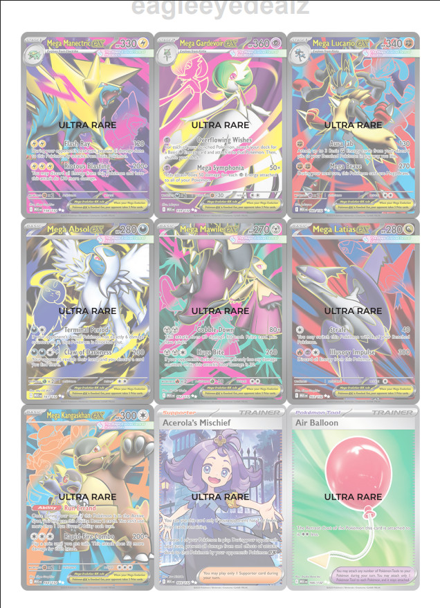 Mega Evolution Master Checklist + Binder Placeholders + Excel Tracker (DIGITAL)