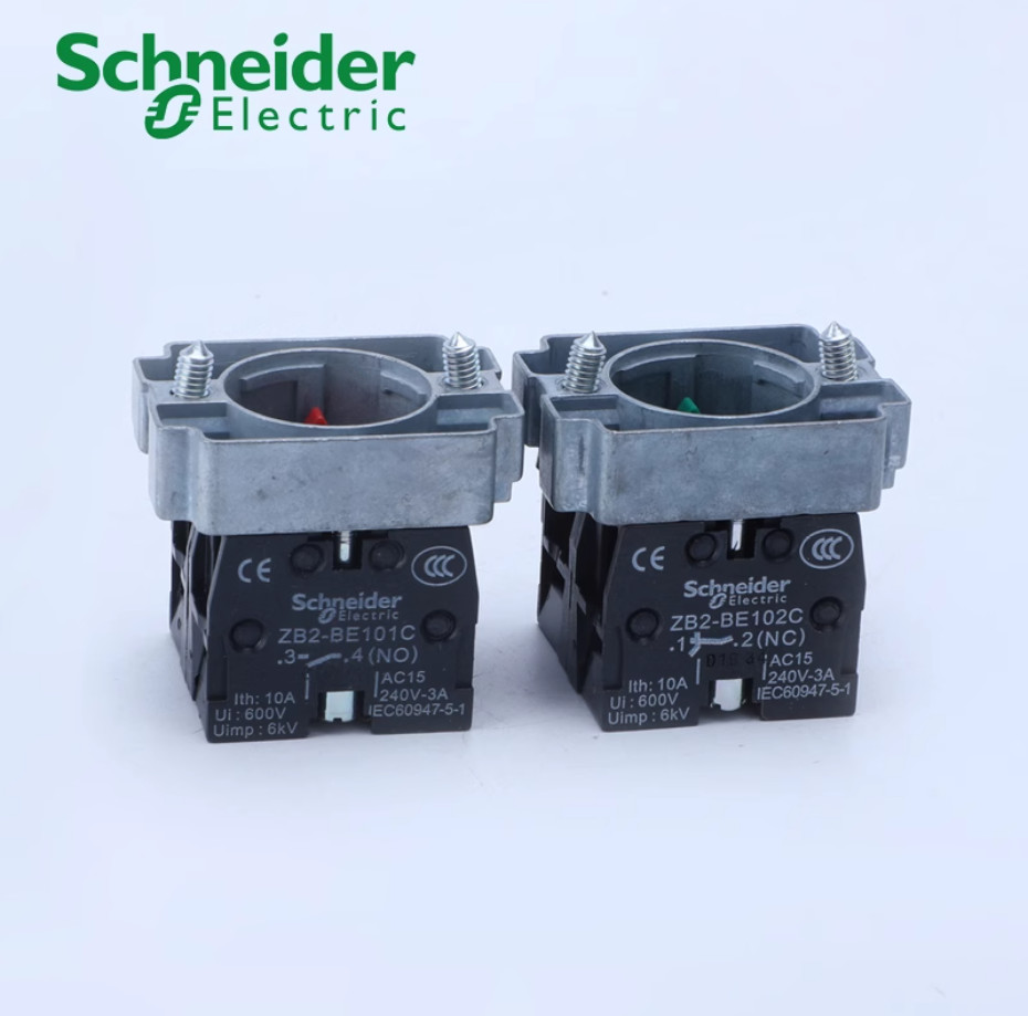 5PC NEW Schneider Button base contact module ZB2BE101C 1NO #LL