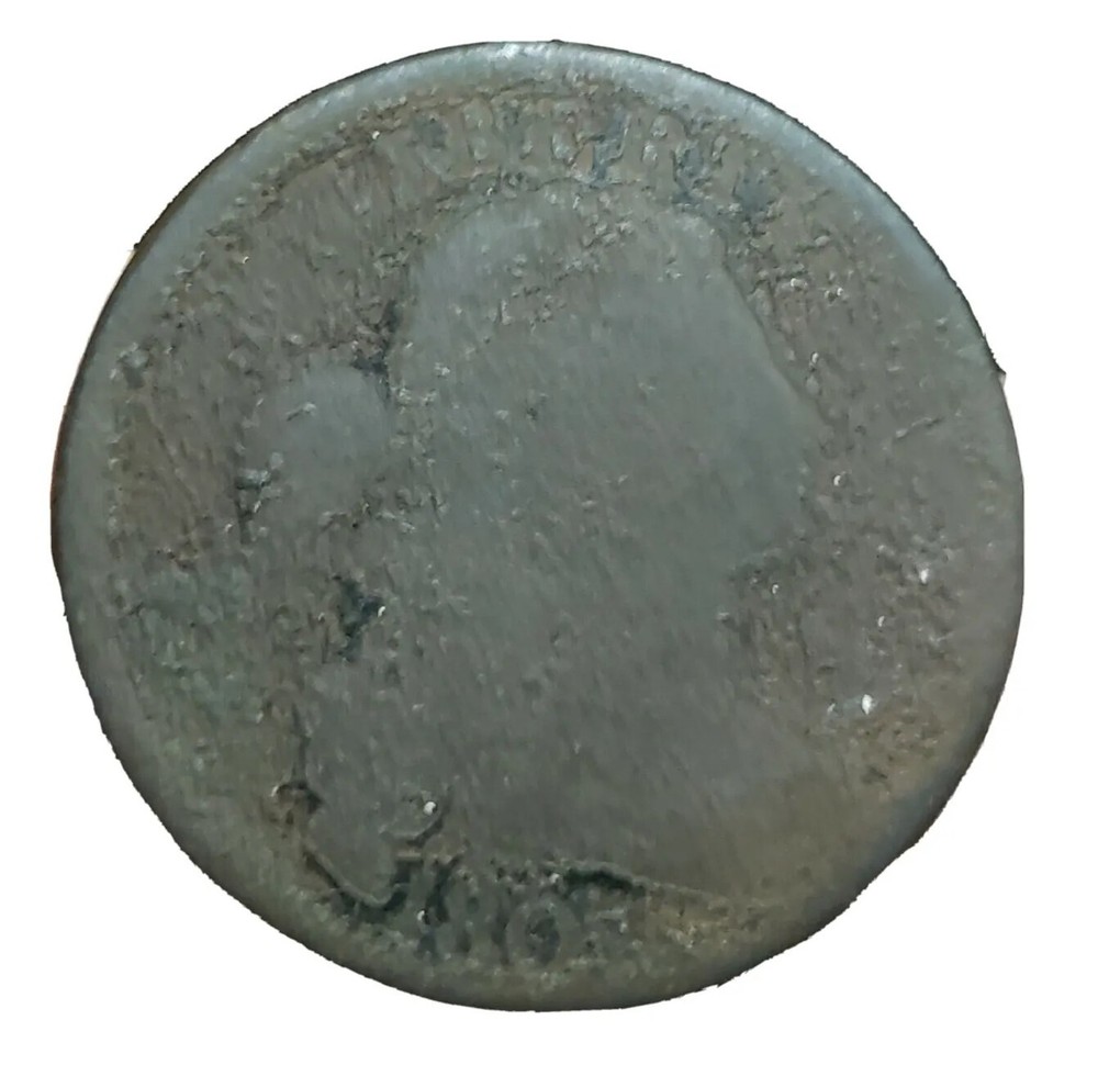 1805 Draped Bust Large Cent  w/stems- Early US Type Coin