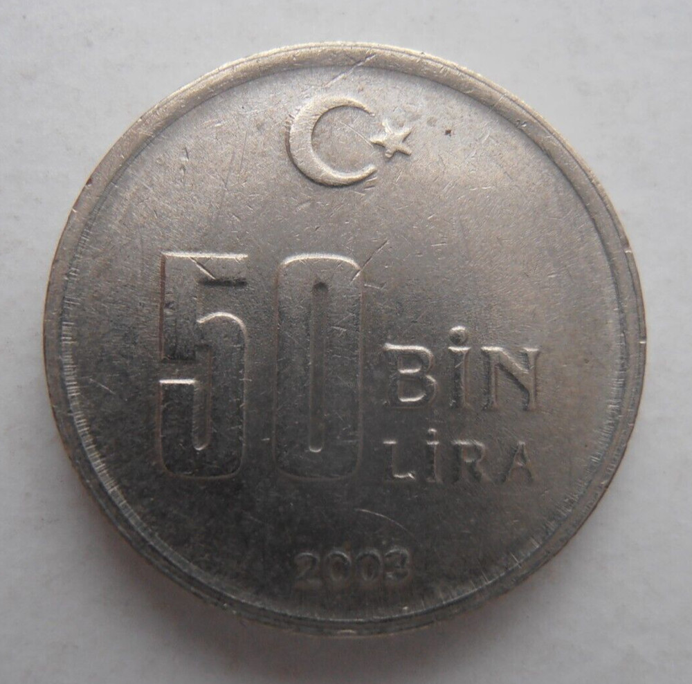 TURKEY 50 LIRA 2003