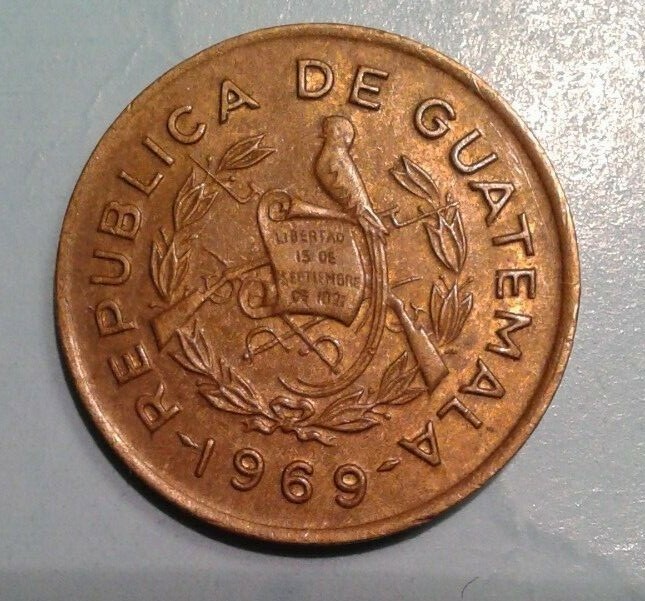 Guatemala 1 Centavo coin 1969