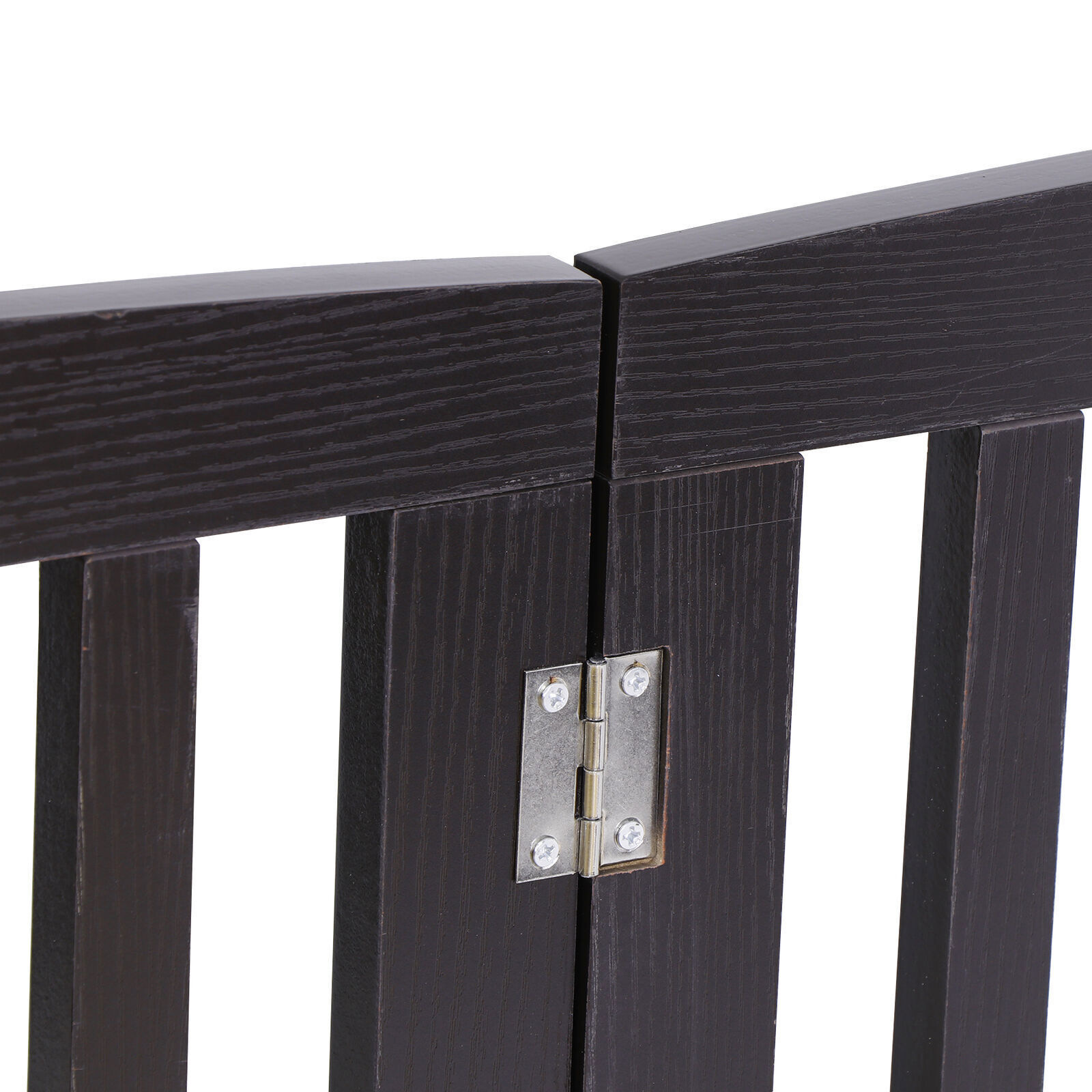 24"Pet Fence Home Entryway Doorway Indoor Dog Pet Gate Foldable W/Protector Feet