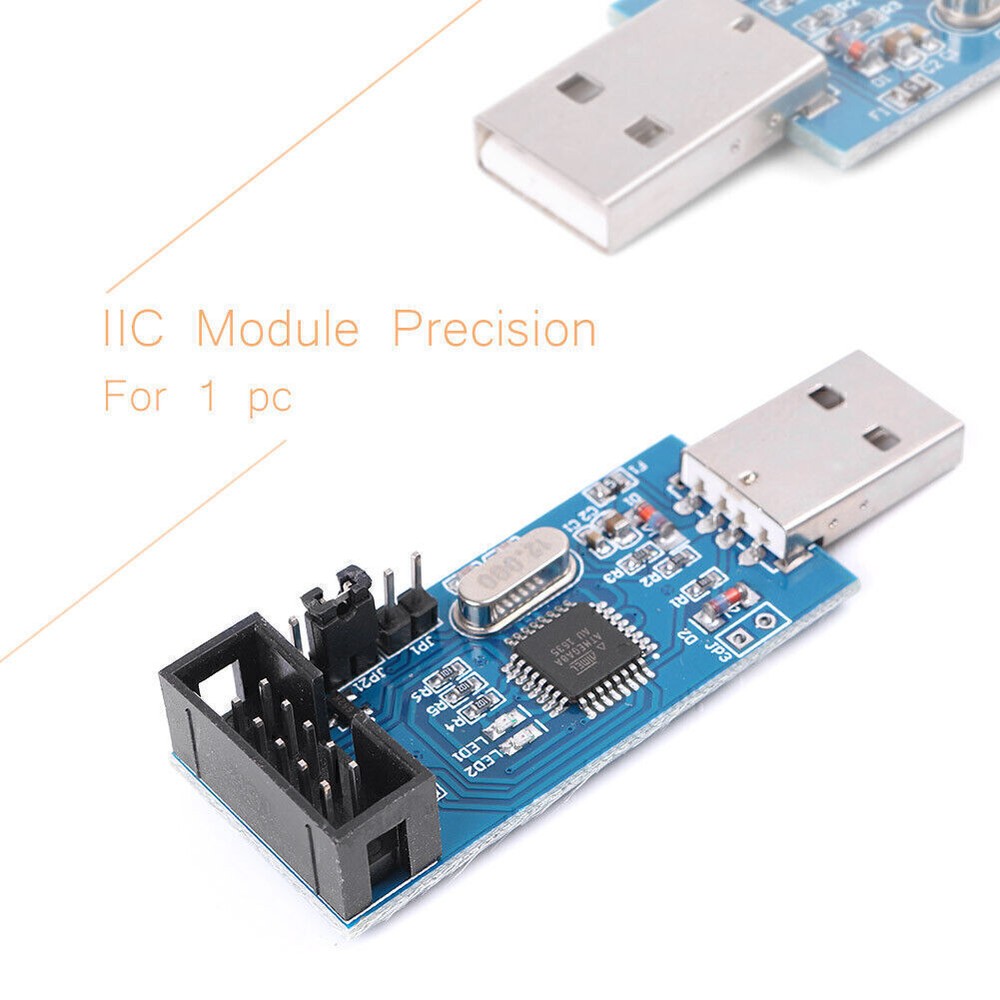 USBASP USBISP AVR Programmer Adapter 10 Pin Cable USB ATMEGA8 ATMEGA128 po