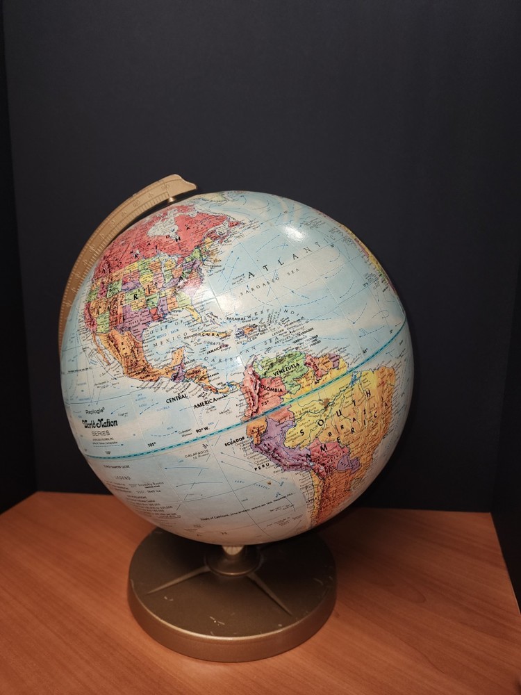 Vintage Replogle World Globe. Cold War Era