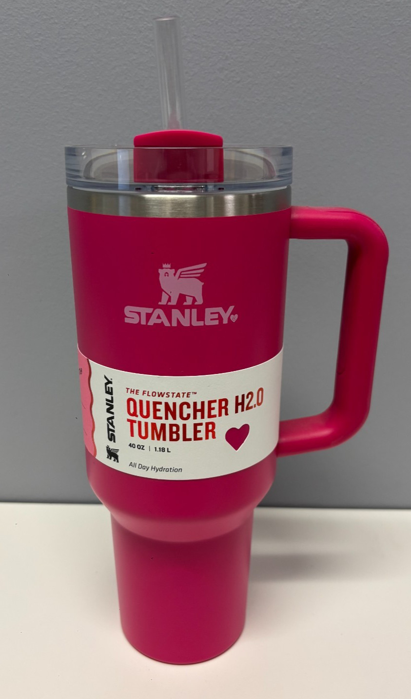Stanley Valentine's Day FlowState Tumbler 40 oz Cosmic Pink (Target Exclusive)