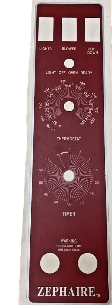 Blodgett Convection Control Panel Oven Foil Overlay