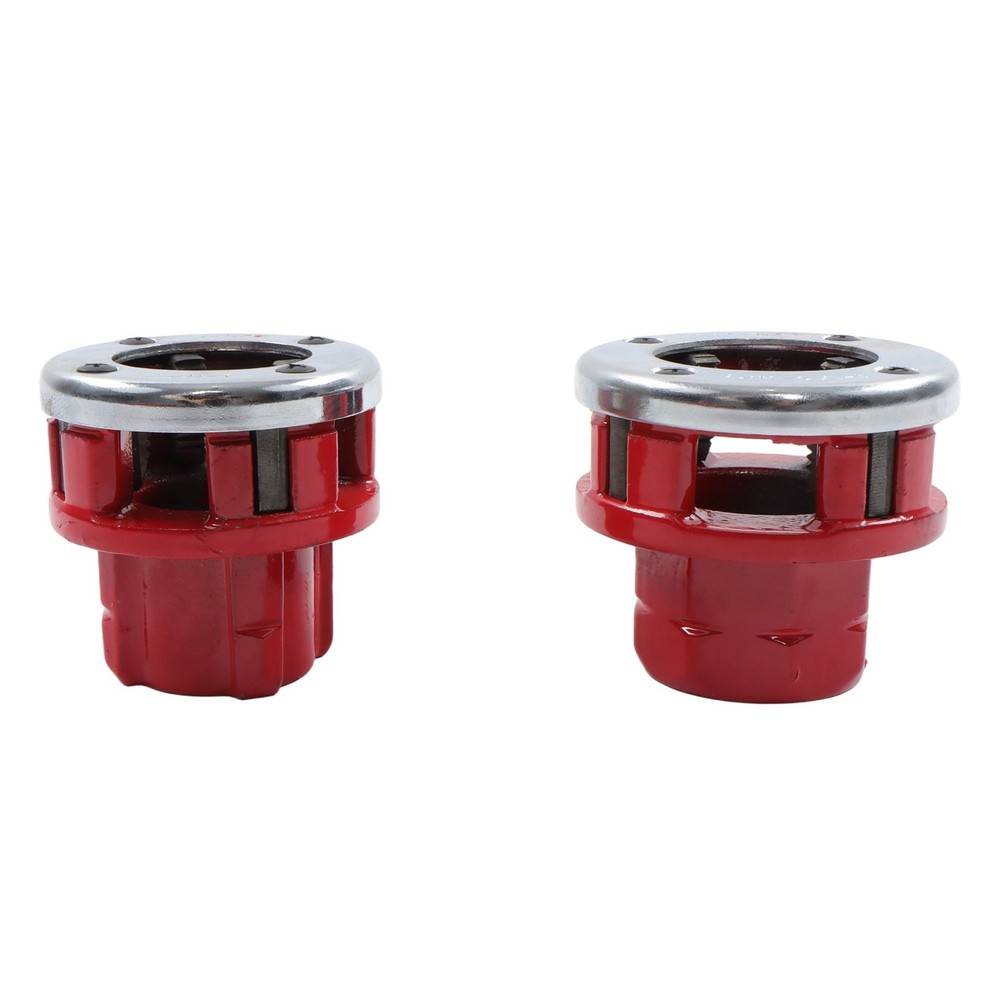 7 Size BSPT Pipe Threader 3/8" To 2" Dies Set W/ Handle Pipe Threader Threading