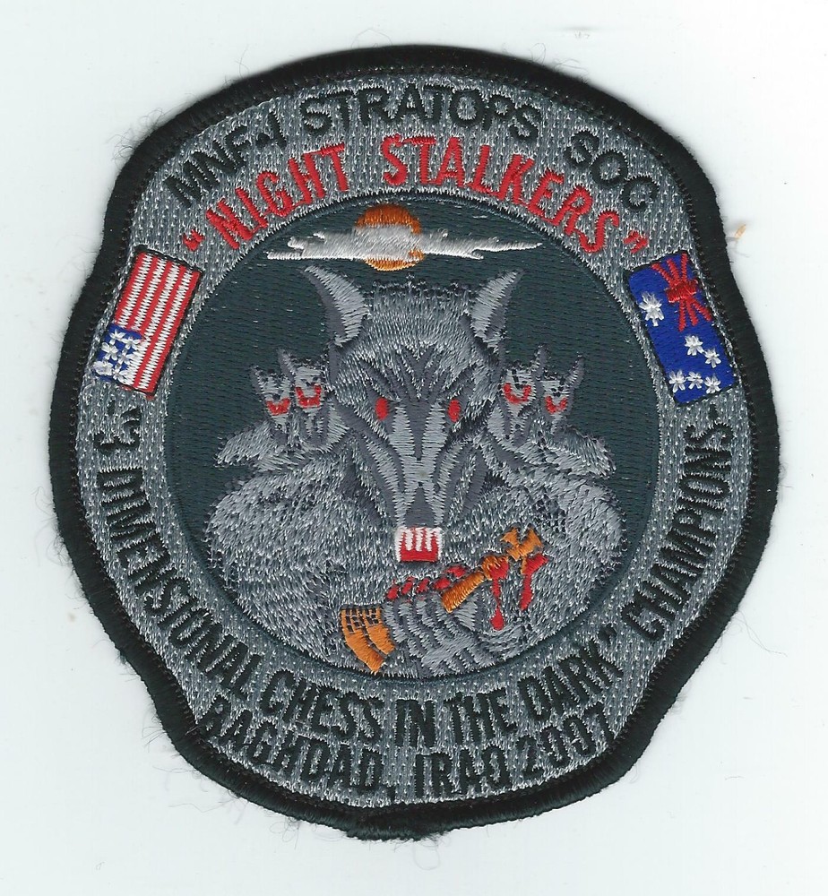MULTI NATIONAL FORCE-STRATOPS SOC NIGHT STALKERS IRAQ 2007 patch