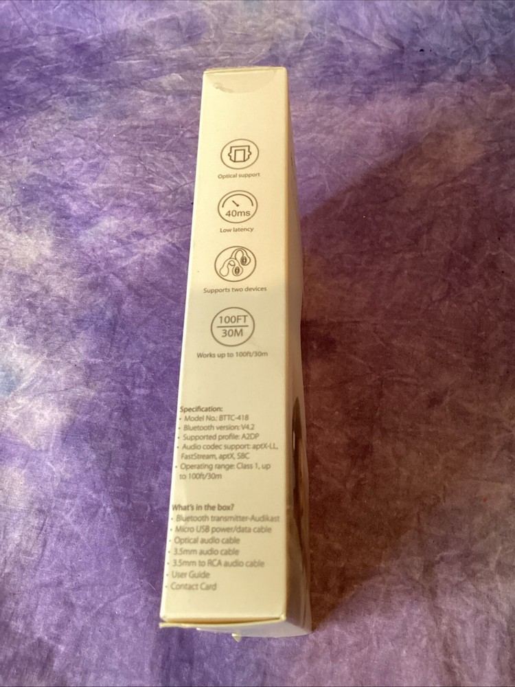 AVANTREE AUDIKAST BLUETOOTH TRANSMITTER - NEW IN BOX