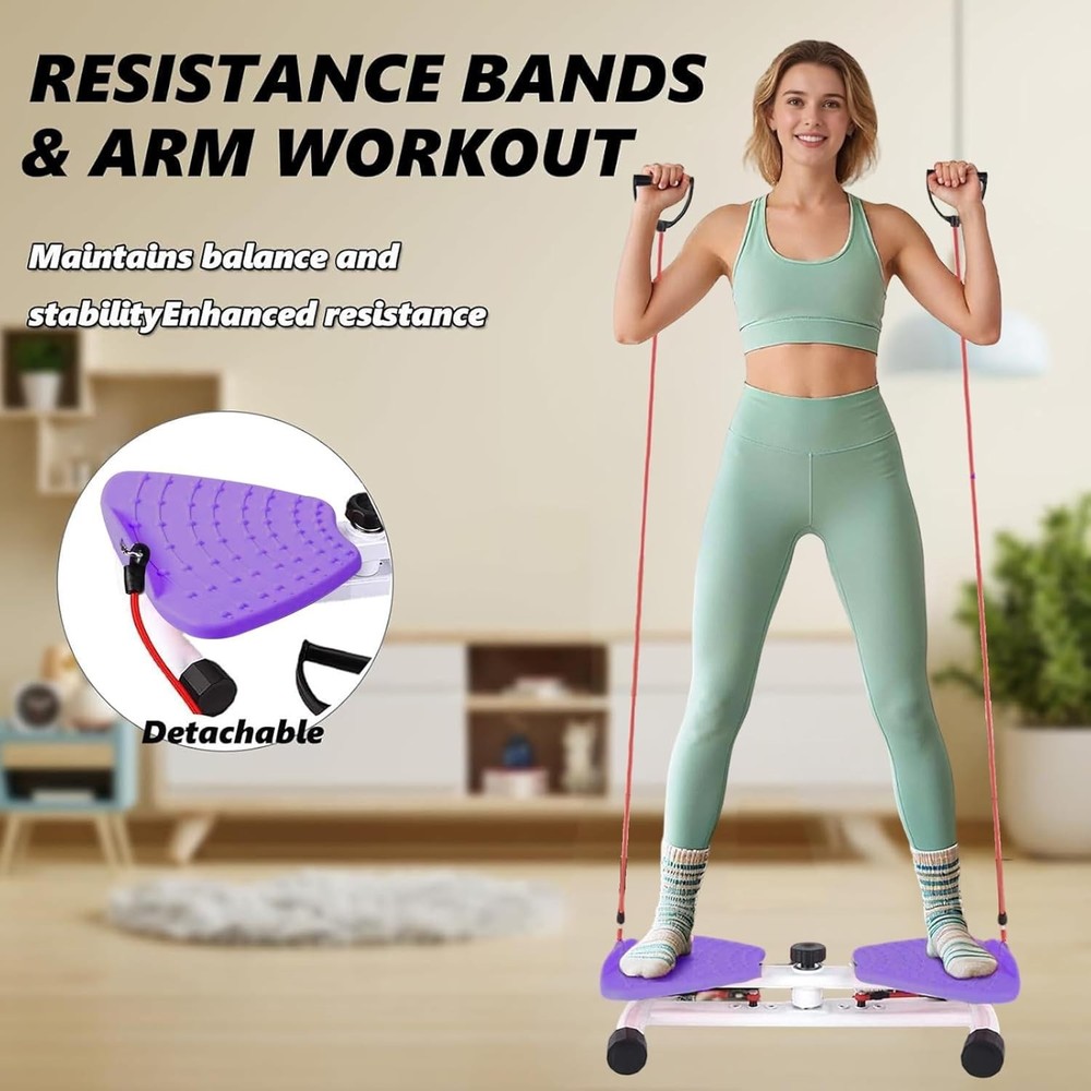 Adjustable Waist Twisting Machine with 300lb Capacity for Core Exercise