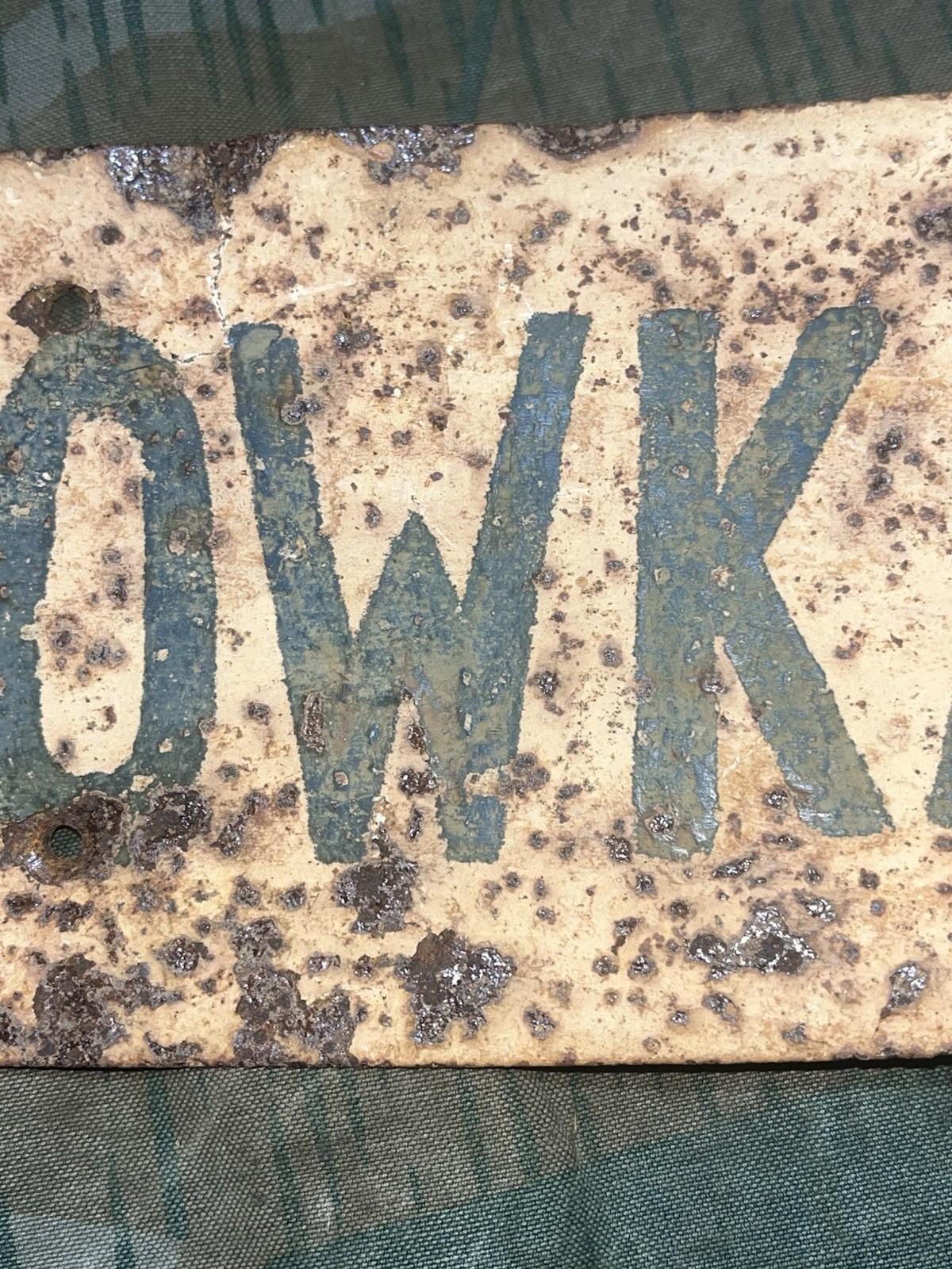 WW2 German Original Gorlowka Road Sign